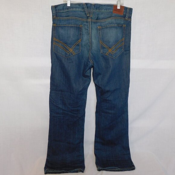 William Rast Mens 36 X 33 Keith Bootcut with Fit Dark Blue Jeans button Fly - Picture 10 of 12
